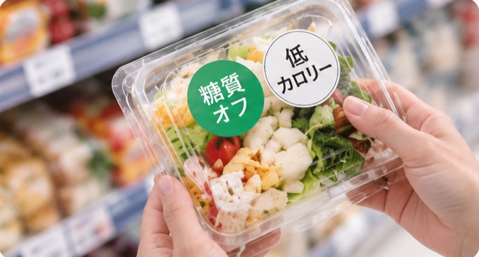 糖質オフのサラダ